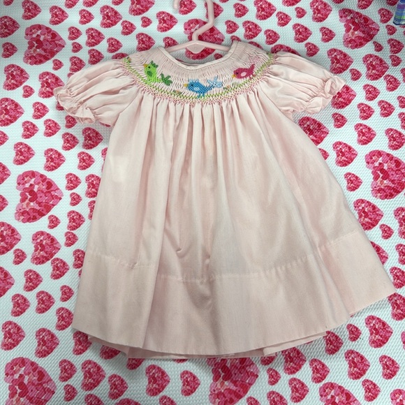 Baby girl smocked dress - Picture 2 of 4
